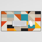 Modern Abstract Colorful Geometric Bold Artwork Desk Mat Gallery Image 1