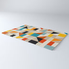 Modern Abstract Colorful Geometric Bold Artwork Rug Gallery Image 3