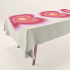 pink love heart Tablecloth Gallery Image 1