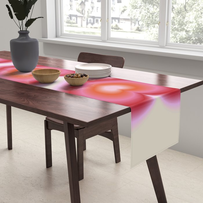 pink love heart Table Runner Gallery Image 2