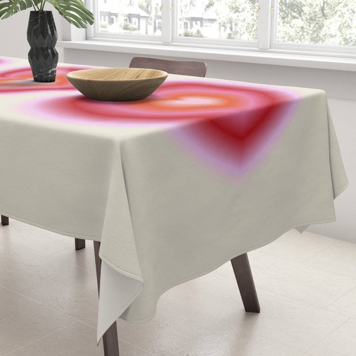 pink love heart Tablecloth Gallery Image 3