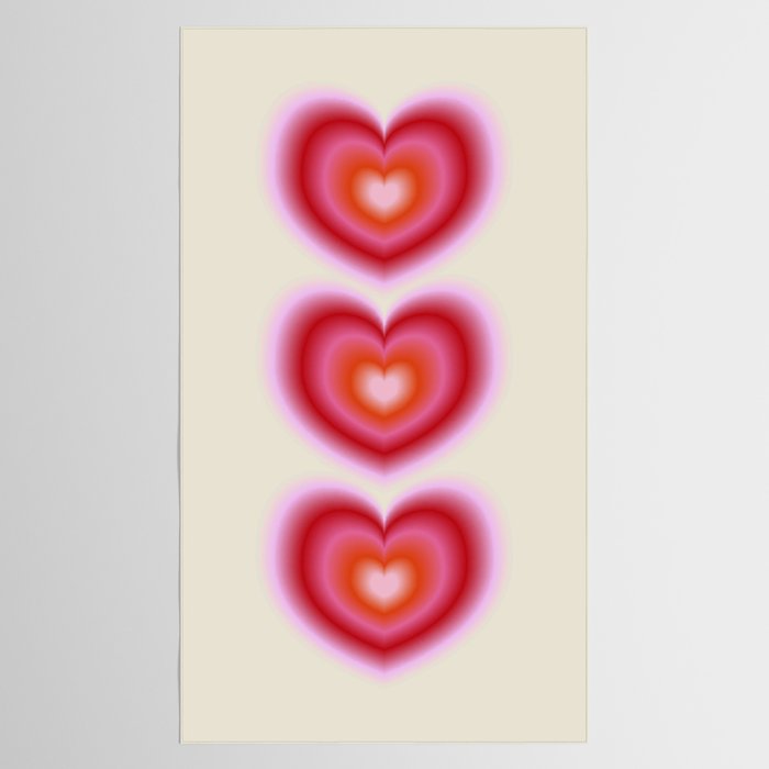 pink love heart Tablecloth Gallery Image 2