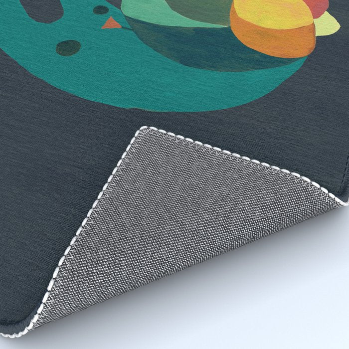 Rabbit and crescent moon Rug Gallery Image 4