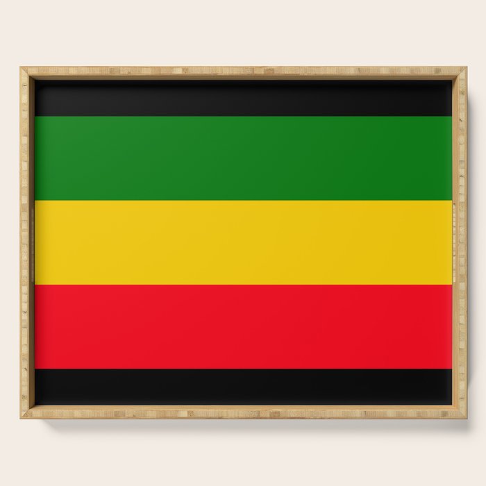 Rastafarian Colors Serving Tray Gallery Image 1