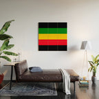 Rastafarian Colors Wood Wall Art Gallery Image 2