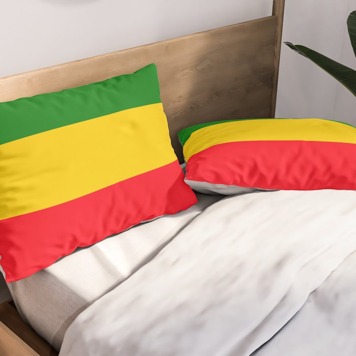 Rastafarian Colors Pillow Sham Gallery Image 2