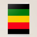 Rastafarian Colors Stationery Card Gallery Image 2