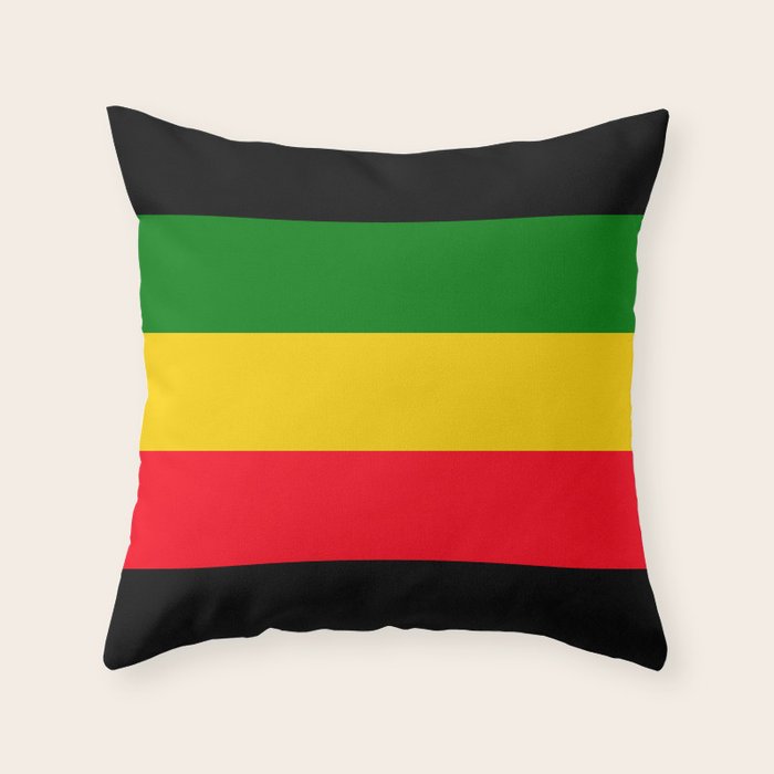 Rastafarian Colors Throw Pillow Gallery Image 6