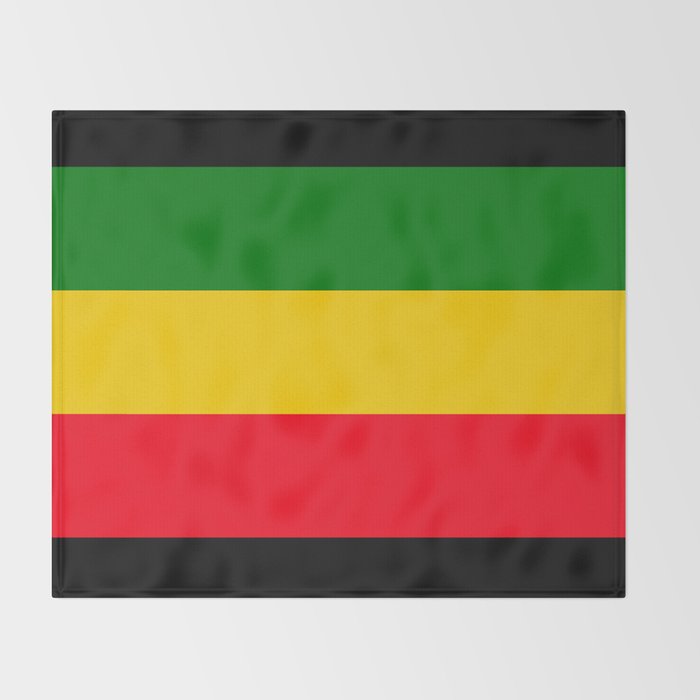 Rastafarian Colors Throw Blanket Gallery Image 2