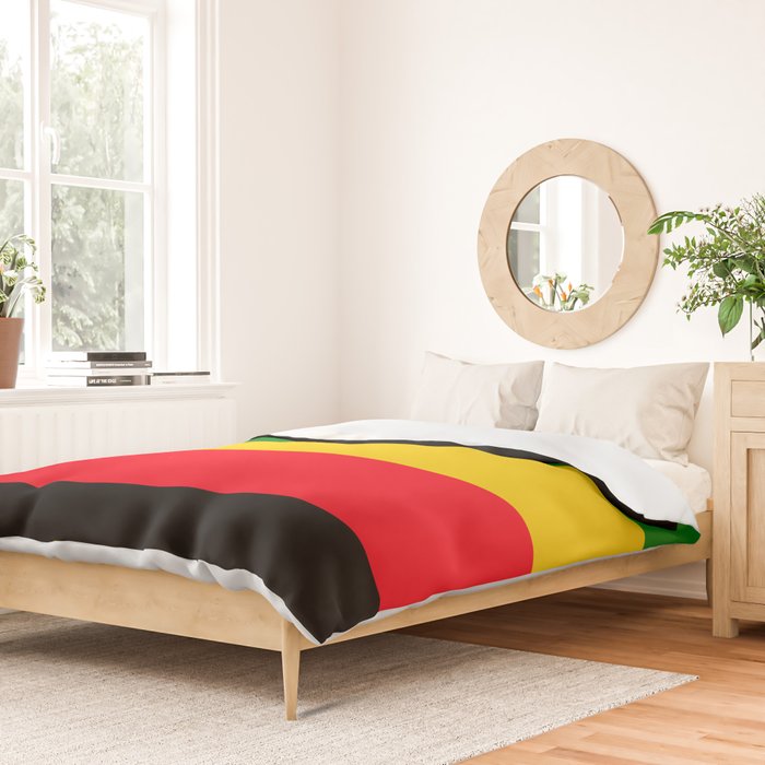 Rastafarian Colors Duvet Cover Gallery Image 2