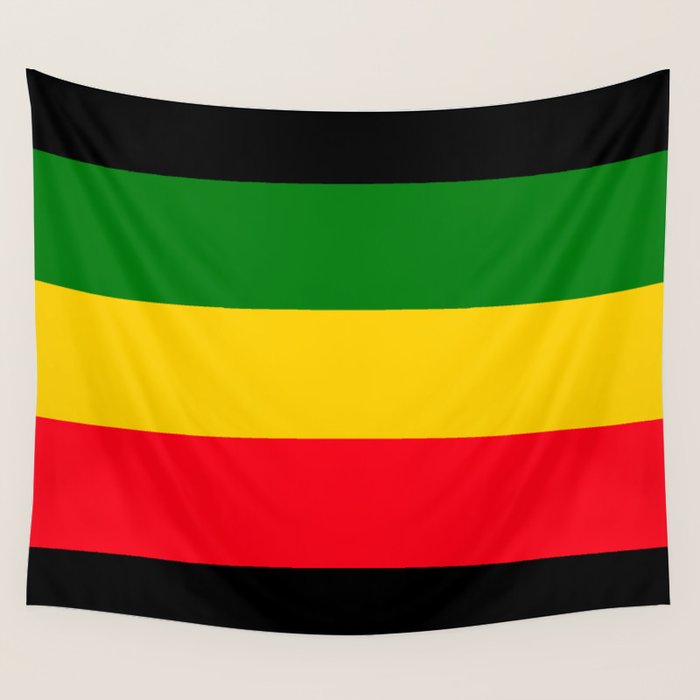 Rastafarian Colors Wall Tapestry Gallery Image 1