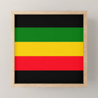 Rastafarian Colors Mini Art Print Gallery Image 1