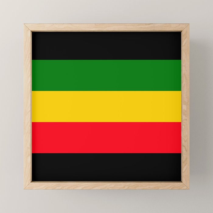 Rastafarian Colors Mini Art Print Gallery Image 1