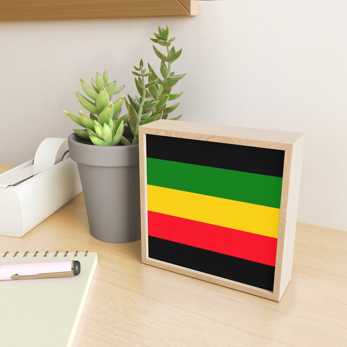 Rastafarian Colors Mini Art Print Gallery Image 2