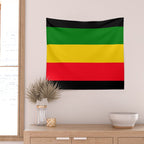Rastafarian Colors Wall Tapestry Gallery Image 2