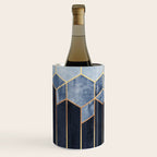 Soft Blue Hexagons Wine Chiller Gallery Image 3