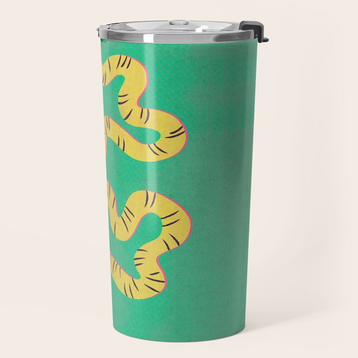 Playful Twisting Tiger Travel Mug Gallery Image 2