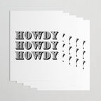 Black And White Howdy Wrapping Paper Gallery Image 3