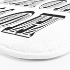 Black And White Howdy Bath Mat Gallery Image 3