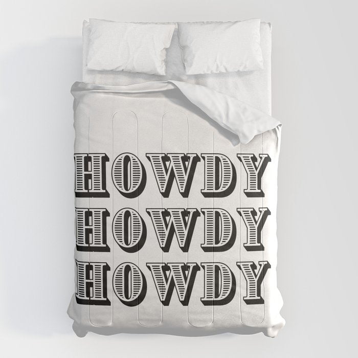 Black And White Howdy Comforter Gallery Image 6