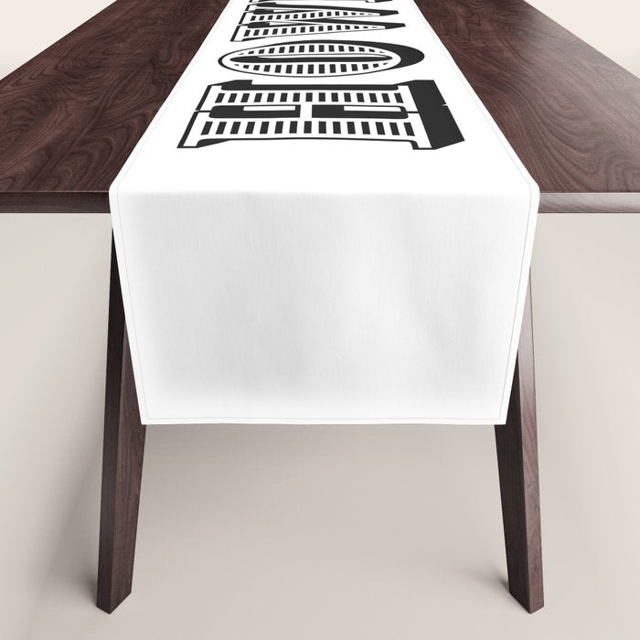 Black And White Howdy Table Runner Gallery Image 1