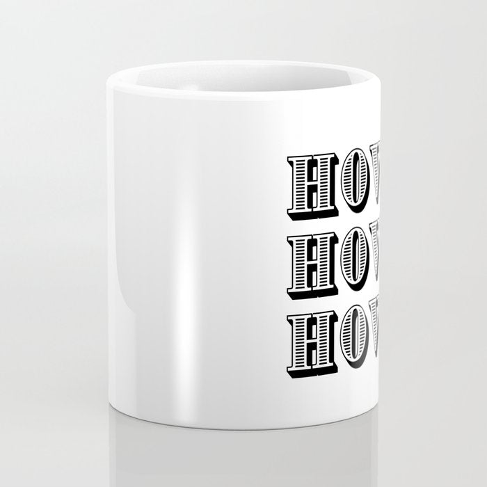 Black And White Howdy Coffee Mug Gallery Image 4
