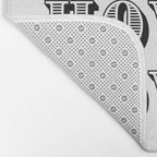 Black And White Howdy Bath Mat Gallery Image 2