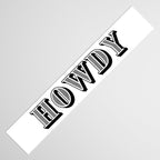Black And White Howdy Table Runner Gallery Image 3