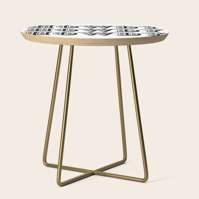 Black And White Howdy Side Table Gallery Image 1