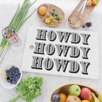 Black And White Howdy Cutting Board Gallery Image 2