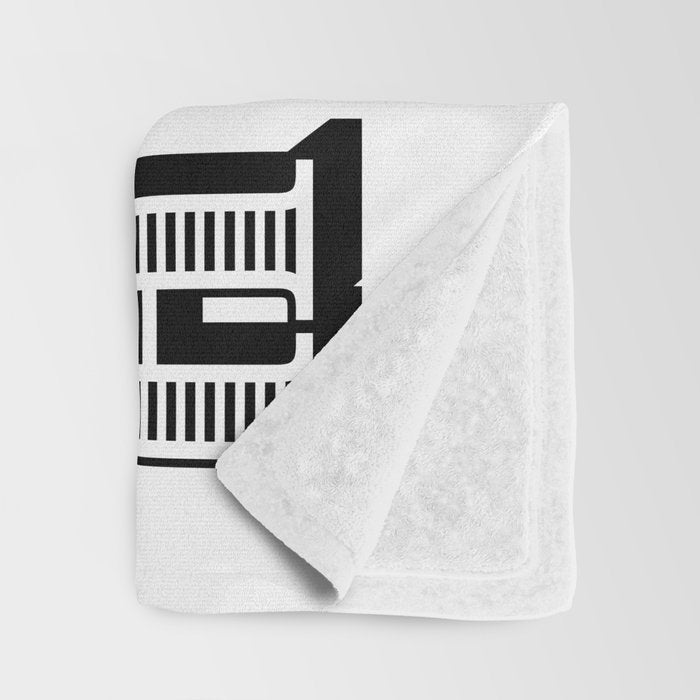 Black And White Howdy Throw Blanket Gallery Image 3