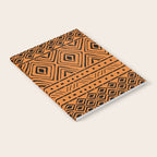 African Mud Cloth // Orange Notebook Gallery Image 2