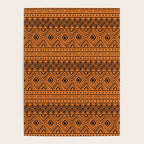 African Mud Cloth // Orange Poster Gallery Image 4