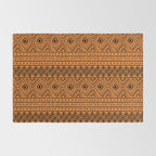African Mud Cloth // Orange Rug Gallery Image 2