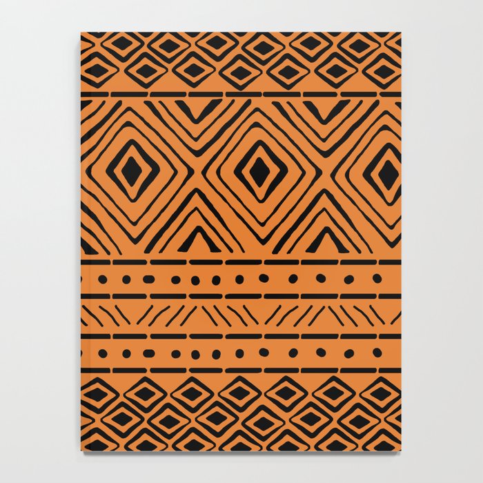 African Mud Cloth // Orange Notebook Gallery Image 4