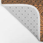 African Mud Cloth // Orange Bath Mat Gallery Image 2