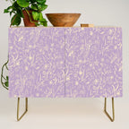 Wild Garden Drawing (Lilac) Credenza Gallery Image 1