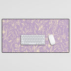 Wild Garden Drawing (Lilac) Desk Mat Gallery Image 1