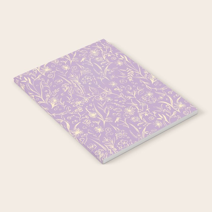 Wild Garden Drawing (Lilac) Notebook Gallery Image 2
