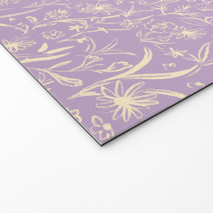 Wild Garden Drawing (Lilac) Welcome Mat Gallery Image 2