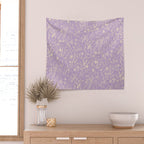 Wild Garden Drawing (Lilac) Wall Tapestry Gallery Image 2