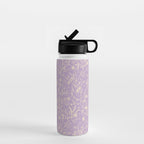 Wild Garden Drawing (Lilac) Water Bottle Gallery Image 1