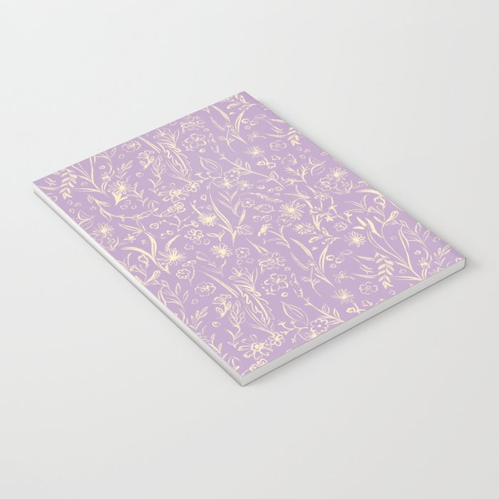 Wild Garden Drawing (Lilac) Notebook Gallery Image 3