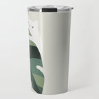 Cat and Plant 12B Travel Mug Gallery Image 1