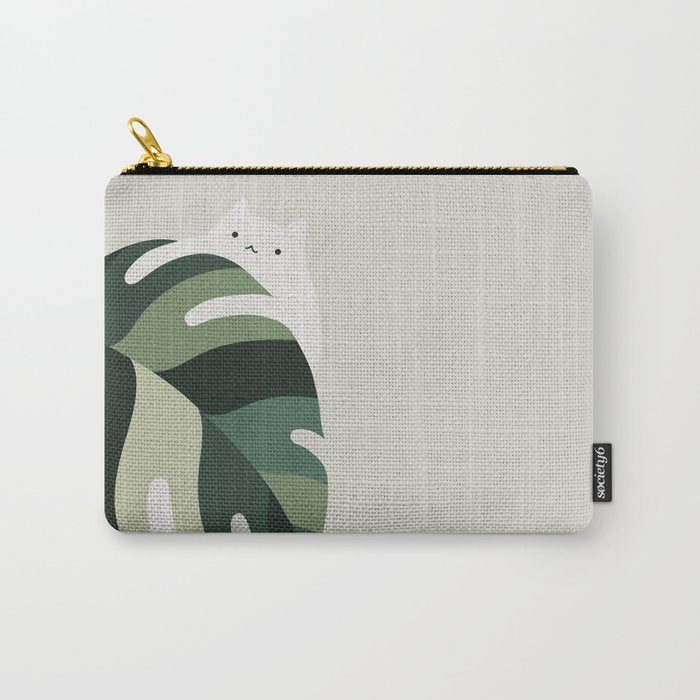 Cat and Plant 12B Carry All Pouch Gallery Image 1