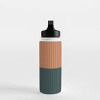 Color Block Lines XIX Water Bottle Gallery Image 3