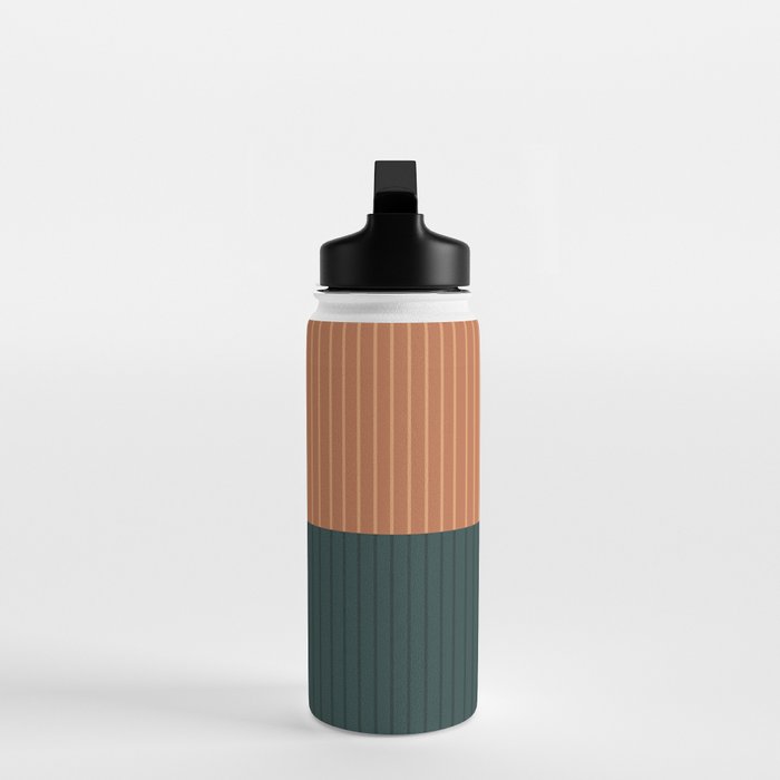 Color Block Lines XIX Water Bottle Gallery Image 3