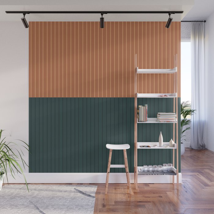 Color Block Lines XIX Wall Mural Gallery Image 1