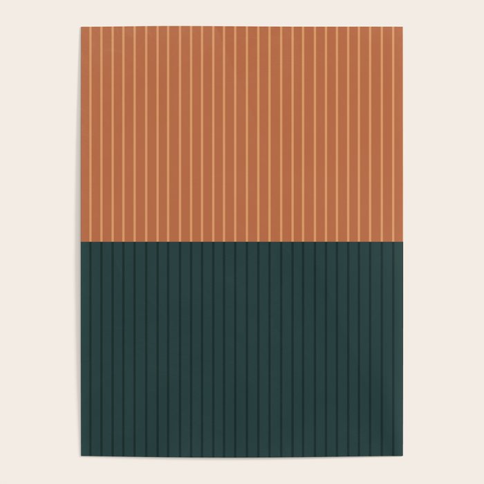 Color Block Lines XIX Poster Gallery Image 1