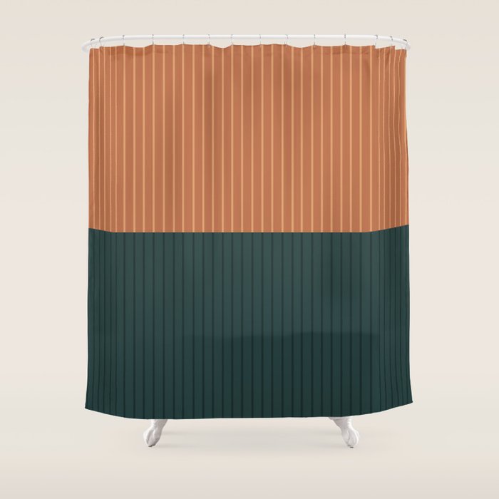 Color Block Lines XIX Shower Curtain Gallery Image 1